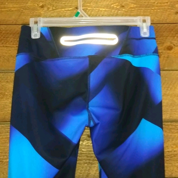 Athleta Work Out Leggings Blue and Black Size S - Picture 6 of 10